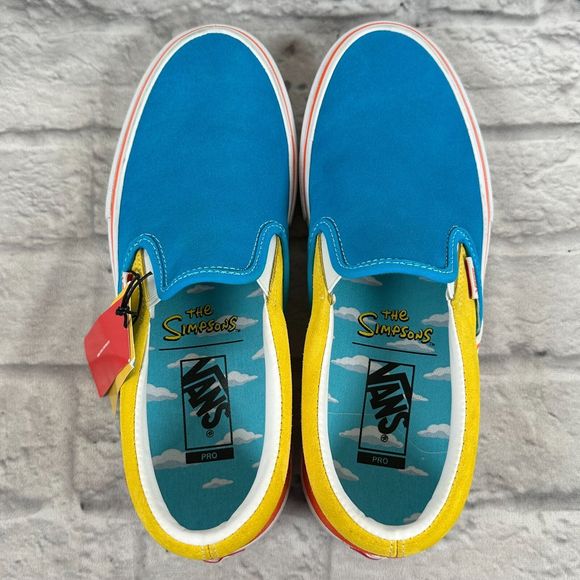 Vans Homer Simpsons Slip-Ons Pro Mens Shoes Size 9.5 New w/ Tag Bart Colorblock main image 6
